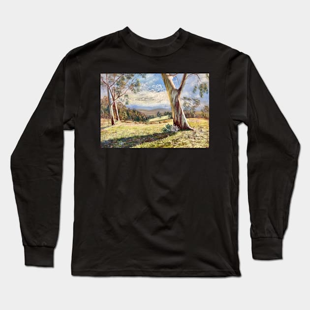 Hahndorf Landscape Long Sleeve T-Shirt by Lyndarob